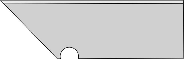 Плінтус (7.2x30) ANME Axi Brown Chestnut Battiscopa Sag. Dx - Axi з колекції Axi Atlas Concorde