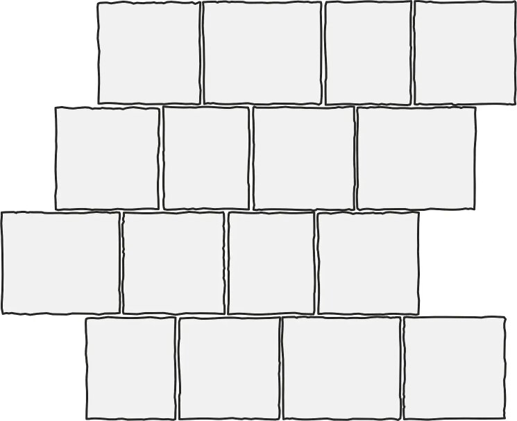 Мозаїка 30x30 DiPietra Mosaico Pave Runi Avorio Cir Di Pietra з колекції Di Pietra Cir Мозаїка 30x30 DiPietra Mosaico Pave Runi Avorio Cir Di Pietra з колекції Di Pietra Cir