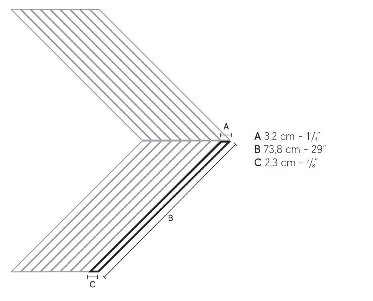 Декор Etic Quercia Antique Chevron Tatami A+B AWYF з колекції Etic Pro Atlas Concorde