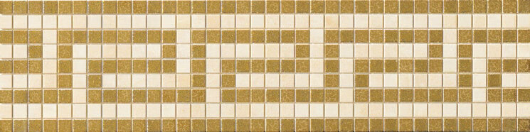 Декор (9.8x39.4) 37260 Fasc. Greca Gold Beige - Vanitas з колекції Vanitas Versace Декор (9.8x39.4) 37260 Fasc. Greca Gold Beige - Vanitas з колекції Vanitas Versace