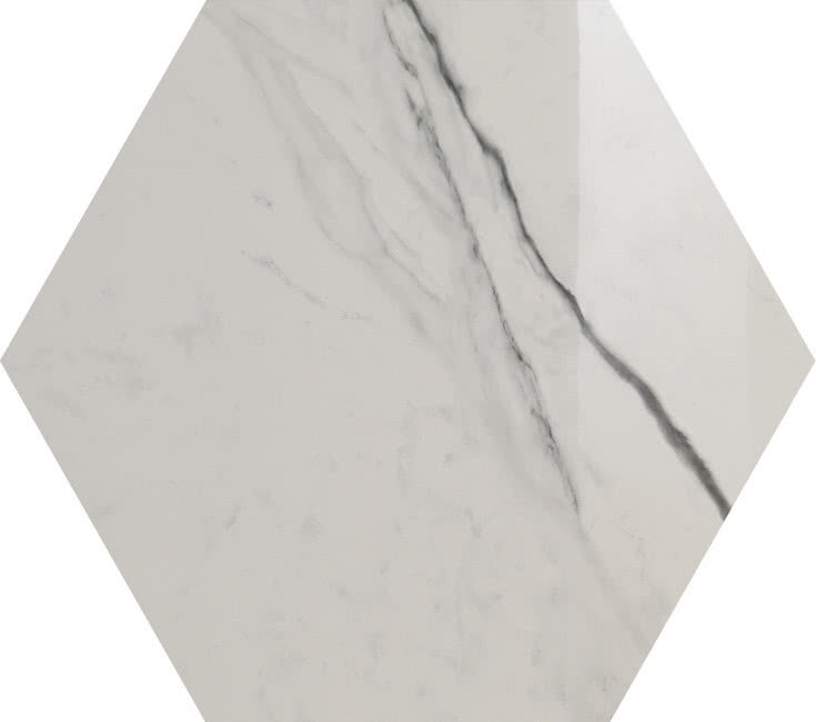 Декор (12.5x10.8) Esagono L6,2 Statuario White Lev 5Pl - Slimtech Nest з колекції Slimtech Nest Lea Декор (12.5x10.8) Esagono L6,2 Statuario White Lev 5Pl - Slimtech Nest з колекції Slimtech Nest Lea