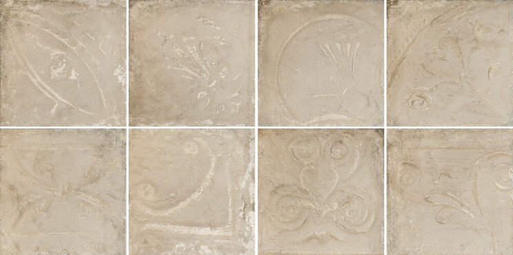 Декор (30x30) Patina Camel Beige in Relief - Tin Tiles з колекції Tin Tiles Eco Ceramica
