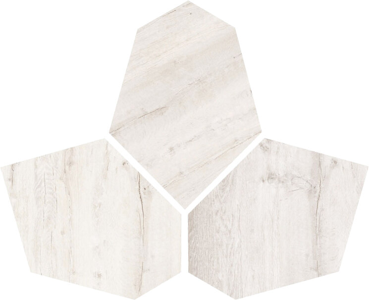 Декор 28x35 Kent Bianco Esagona. Irr - Kent - 4646 з колекції Kent Colli