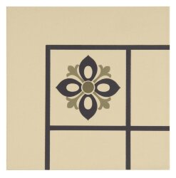 Декор Bohemia Corner Dublin Khaki And Dark Blue On White 15.1x15.1 Odyssey Original Style Декор Bohemia Corner Dublin Khaki And Dark Blue On White 15.1x15.1 Odyssey Original Style