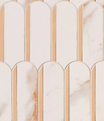 Мозаїка 28.2x31 fQKO Roma Gold Calacatta Oro/Onice Miele Archs Mosaico FAP Roma Gold Мозаїка 28.2x31 fQKO Roma Gold Calacatta Oro/Onice Miele Archs Mosaico FAP Roma Gold