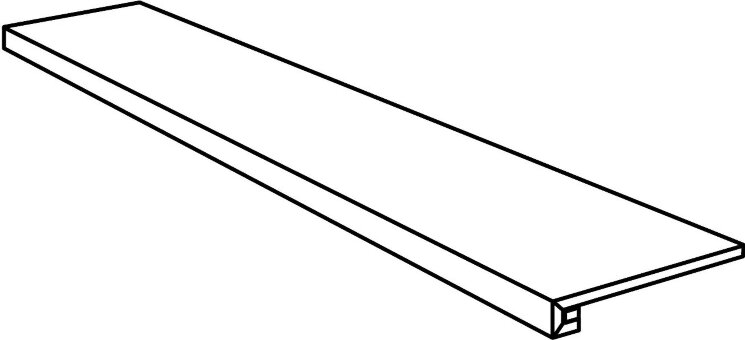 Сходинка Gradone Square Grey - 30x120 1078260 Absolute Stone з колекції Absolute Stone Cercom