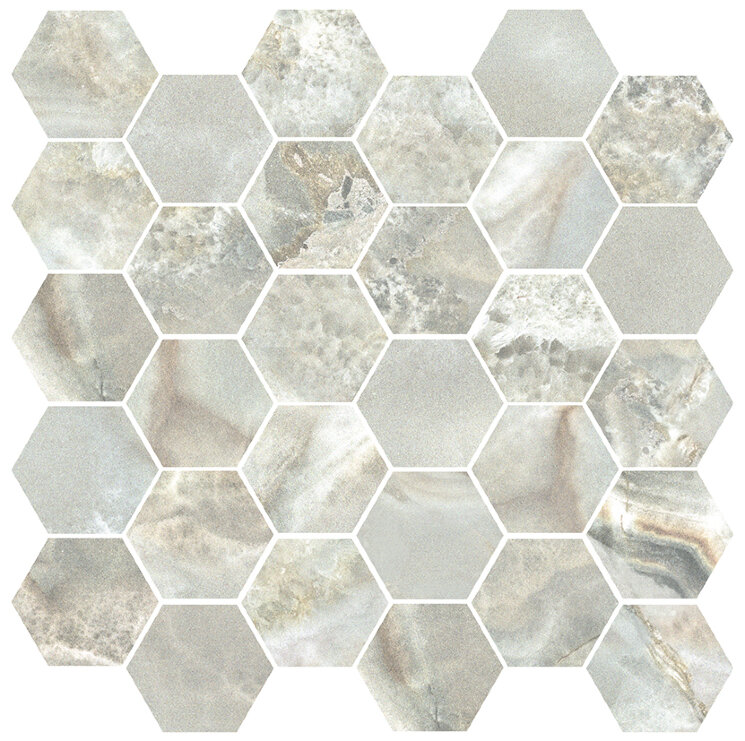Мозаїка 26.3X27.4 Indo Aqua Mosaico Hexagon Indo Aparici з колекції Indo Aparici Мозаїка 26.3X27.4 Indo Aqua Mosaico Hexagon Indo Aparici з колекції Indo Aparici