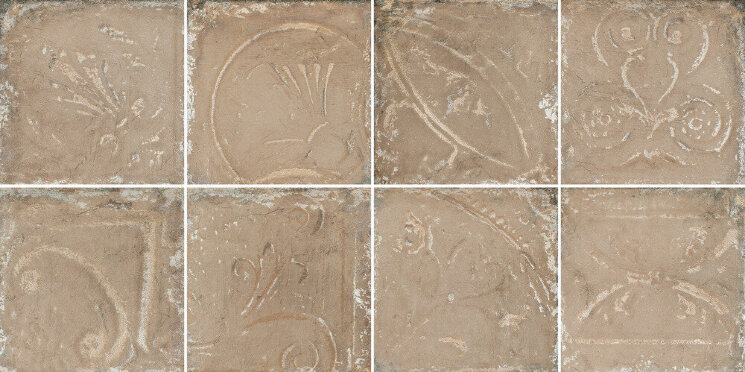 Декор (30x30) Patina Honey Brown in Relief - Tin Tiles з колекції Tin Tiles Eco Ceramica