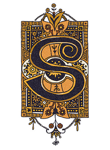 Декор 14,5x19,4 Lettera Bianca S - Alphabet - 489580 з колекції Alphabet Versace