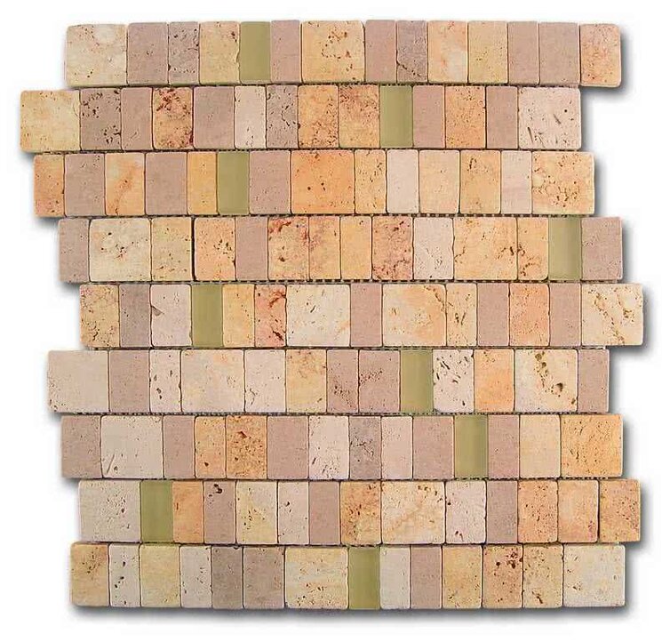 Мозаїка (28x28) 184998 Mosaico Travertino Panfilia - Emphasis Stone з колекції Emphasis Stone Dune