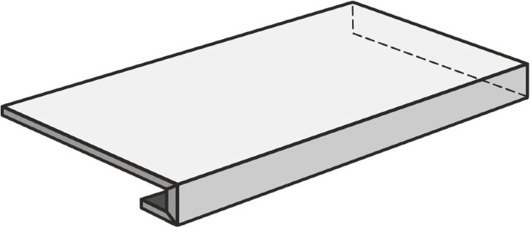 Кутова сходинка (33x120) CSAGADHL12 Gr. A. Dx120Hs. Light - Highstone з колекції Highstone Sant Agostino