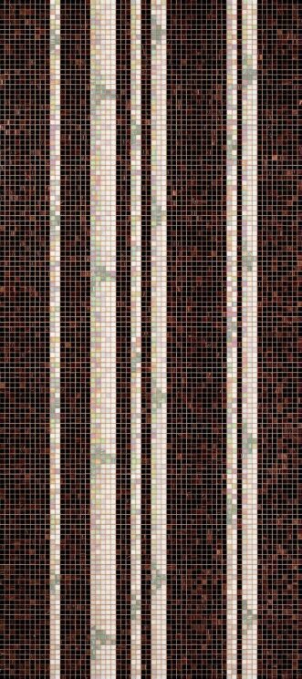 Мозаїка (291.2x129.4) Bamboo Black A - Decori 20 з колекції Decori 20 Bisazza Мозаїка (291.2x129.4) Bamboo Black A - Decori 20 з колекції Decori 20 Bisazza