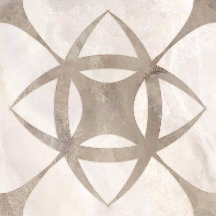 Декор Roseton Marfil 60x60 Cira Absolut Keramika з колекції Cira Absolut Keramika