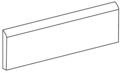 Плінтус (6.5x26.6) GVS507L Bullnose Lineare Genesi Greige Lucido - Genesi26