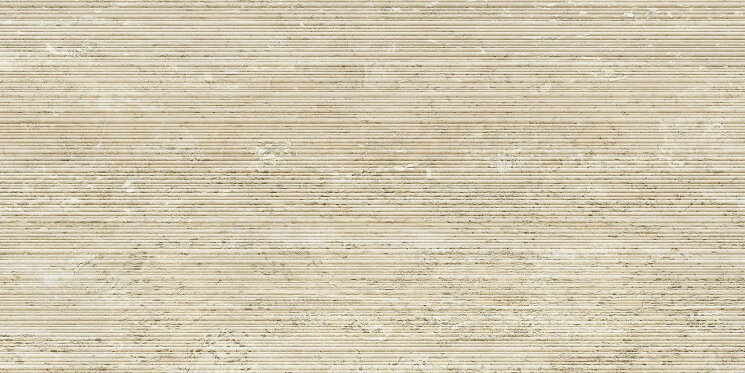Плитка Trav Beige Vein Cut Ribbed Sq - 60x120 TR03BAR I Travertini з колекції I Travertini Impronta