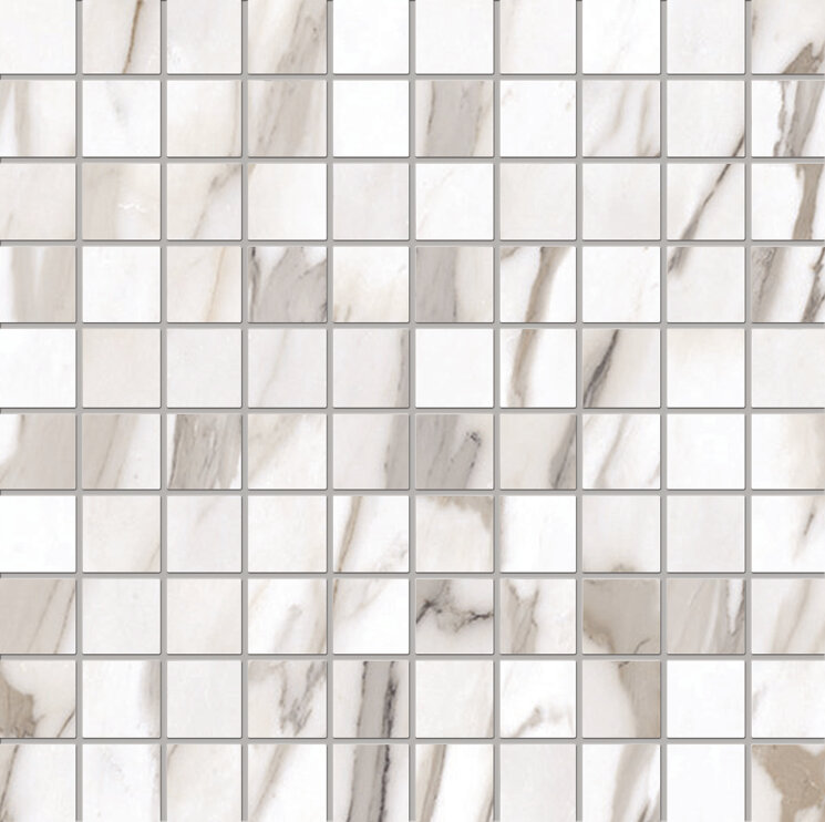 Мозаїка 29,4x29,4 Mosaico Calacatta Gold Canova Lappato Lucido - Tele di Marmo Reloaded - E0QS з колекції Tele di Marmo Reloaded Emilceramica Мозаїка 29,4x29,4 Mosaico Calacatta Gold Canova Lappato Lucido - Tele di Marmo Reloaded - E0QS з колекції Tele di Marmo Reloaded Emilceramica