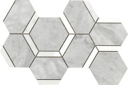 Мозаїка Statuarietto/Grigio Versilia Mosaico Esagona Decoro Mix 20x34 Lux Experience Impronta Мозаїка Statuarietto/Grigio Versilia Mosaico Esagona Decoro Mix 20x34 Lux Experience Impronta