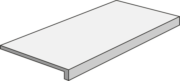 Сходинка 30x80 Metal Greige(6 Mm) Gradino Bordodritto - Metal - 140418 з колекції Metal Ava