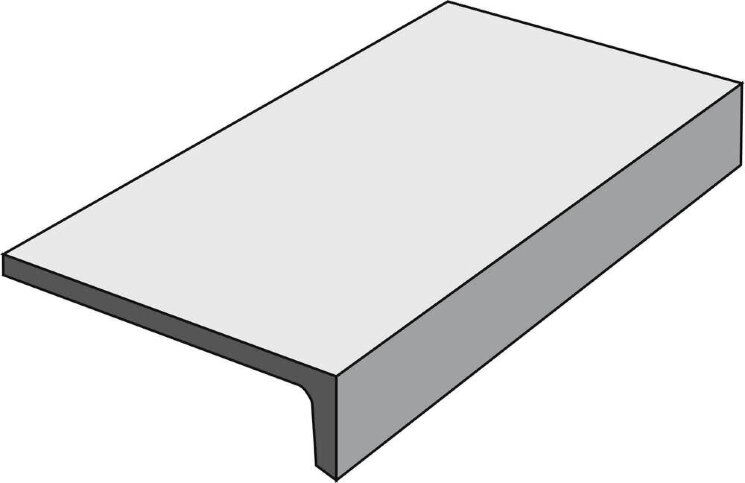 Сходинка (22.5x90) 8S0U Seastone Black Elemento LStrutturato90 - Seastone з колекції Seastone Atlas Concorde
