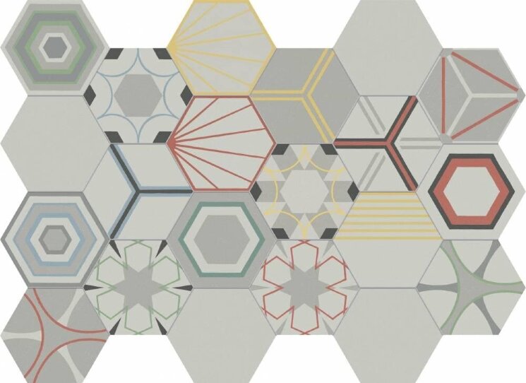 Декор PMix Col Esa 21.6x25 Paprica Marca Corona з колекції Paprica Marca Corona