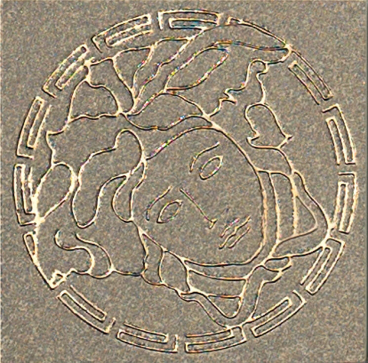 Декор (9.8x9.8) 37256 Girosp. Medusa Silver - Vanitas з колекції Vanitas Versace