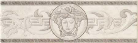 Декор (7.8x25) 68065 Fascia Foglia Bianco - Venere з колекції Venere Versace