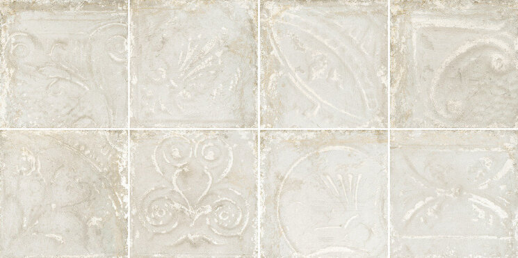 Декор (30x30) Patina Metal White in Relief - Tin Tiles з колекції Tin Tiles Eco Ceramica