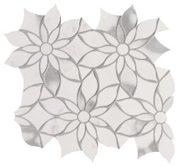 Мозаїка 29x31.9 fQKX Roma Gold Carrara Superiore Daisy Mosaico FAP Roma Gold