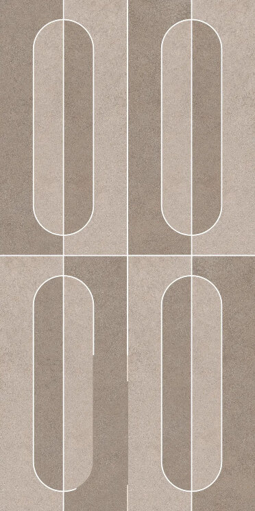 Мозаїка Krm Bold Corda Fango - 20x40 KRM337N Khroma з колекції Khroma NovaBell