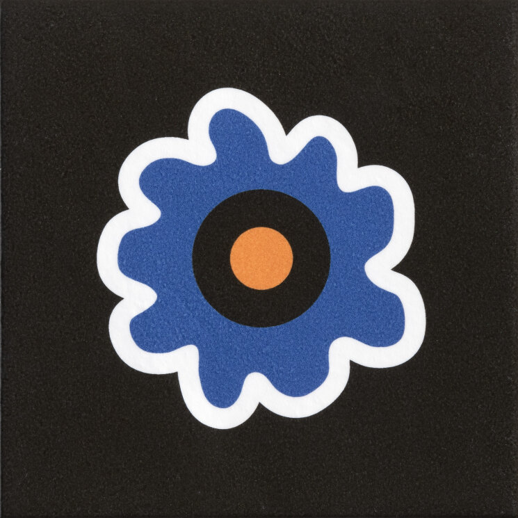 Плитка 20,5x20,5 Flower Black - Mattonelle Margherita - NDM52 з колекції Mattonelle Margherita Mutina Плитка 20,5x20,5 Flower Black - Mattonelle Margherita - NDM52 з колекції Mattonelle Margherita Mutina