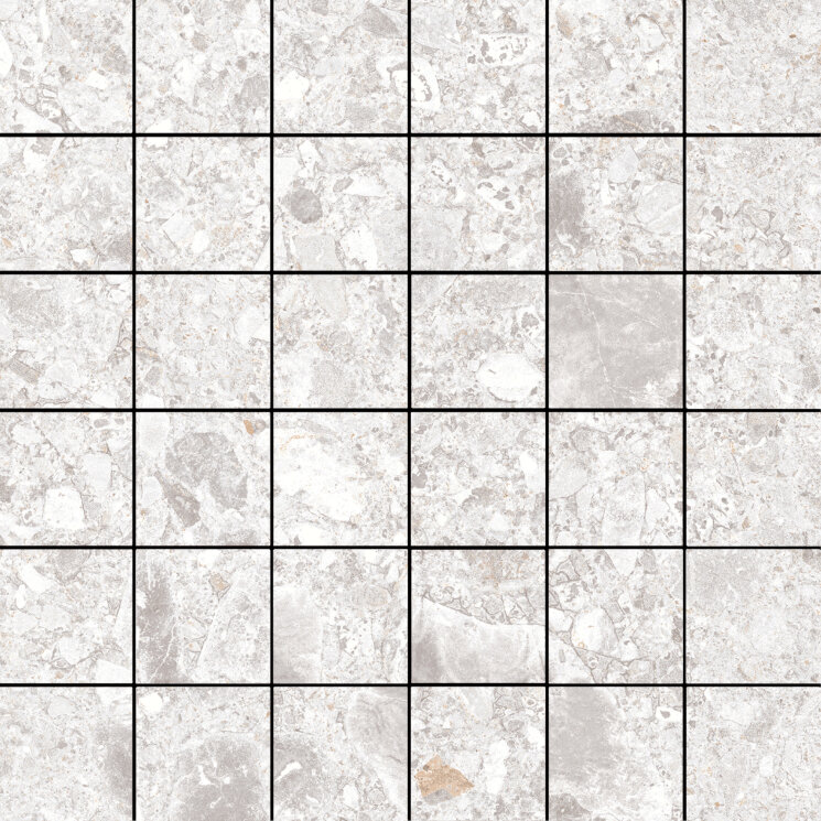 30x30 Mystone ceppo di gre bianco mosaico 5x5 MP32 з колекції Mystone Ceppo Di Gre Marazzi
