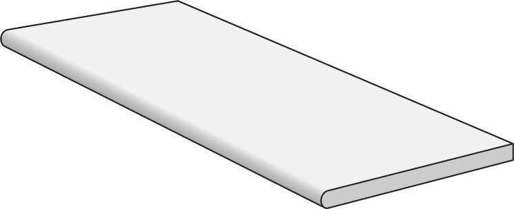 Сходинка Travertino Xt 20 Vein Bianco Gradone Toro Non Smaltato Rt - 60x120 RCMM Realstone_Travertino XT20 з колекції Realstone_Travertino XT20 Ragno