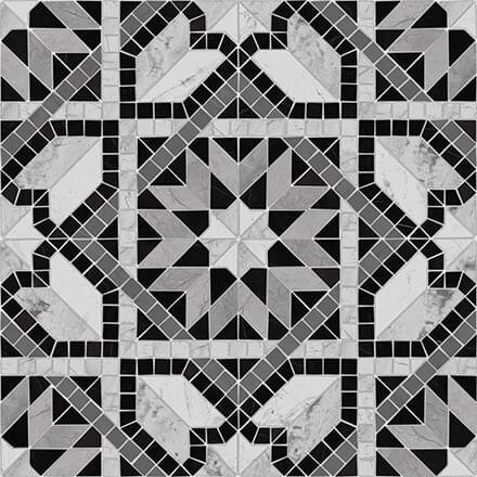 Декор Cilena PR Negro 43.5x43.5 Via Appia Vives з колекції Via Appia Vives