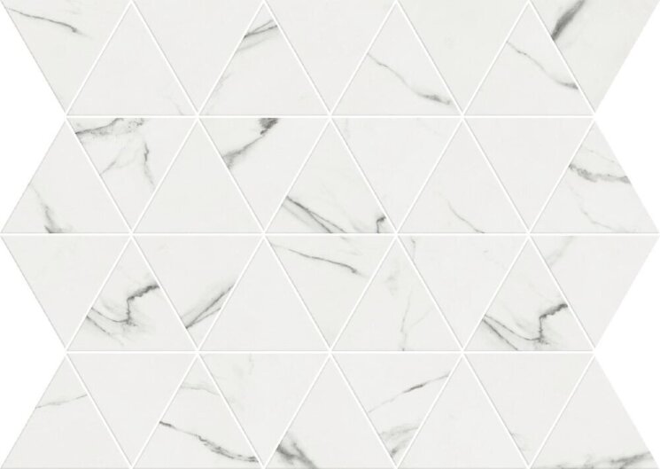 Мозаїка Mosaico Triangoli Pure Statuario 34x26 Supreme Wide Flaviker з колекції Supreme Wide Flaviker
