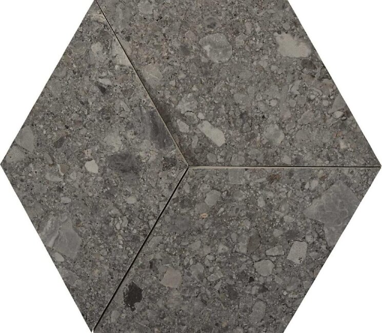 Мозаїка Antracite Decoro 3D 29x33.5 Mystone Ceppo Di Gre Marazzi з колекції Mystone Ceppo Di Gre Marazzi