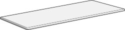 40x120 11972- Plank AngolareDxBianco 20Mm Settecento Plank