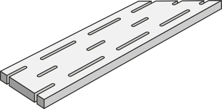 Решітка La Matiere Ang Grigl Sx Poudre 20 Mm - 15x45 PG1LM05 La Matiere з колекції La Matiere Panaria