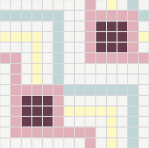 Мозаїка 33,33x33,33 Coachella 4-Palm Springs з колекції Palm Springs Hisbalit