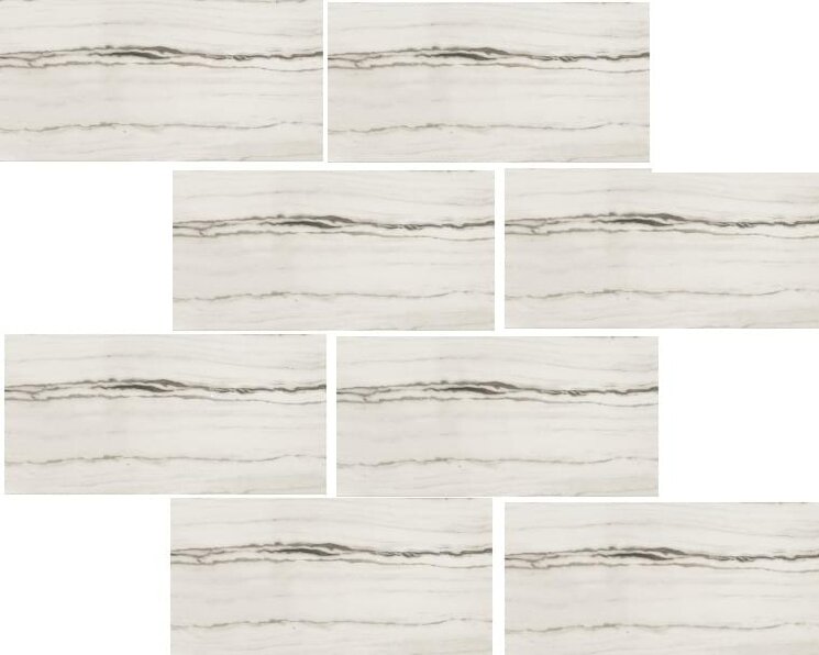 Мозаїка White Fantasy Muretto Glossy 30x30 Prexious Rex з колекції Prexious Rex