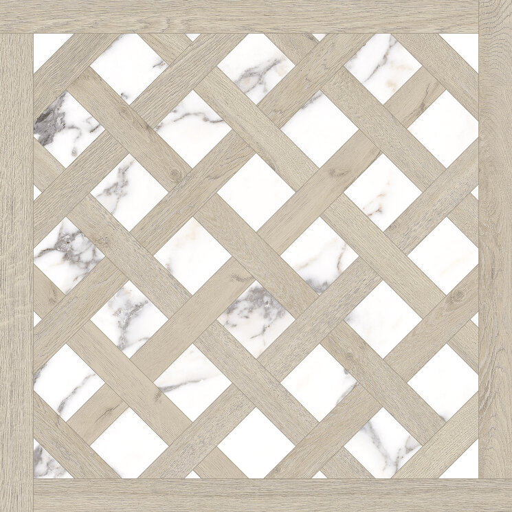 Плитка Dec.Opera White 90x90 3Dsoft  з колекції Opera Fanal