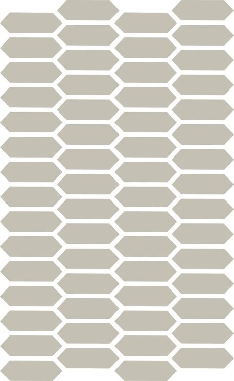 Мозаїка 27x40 XXS Losanga BIANCO Etruria XXS з колекції XXS Etruria