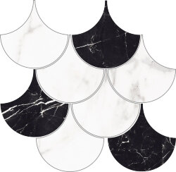 Мозаїка Capitol/Luxury White/Black Escama Pulido - 28x29  Capitol Мозаїка Capitol/Luxury White/Black Escama Pulido - 28x29  Capitol