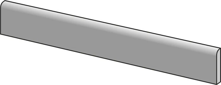 Плінтус 8x44.3 Mustang Slate Skirting Dark Grey ret Aleluia Mustang Slate з колекції Mustang Slate Aleluia