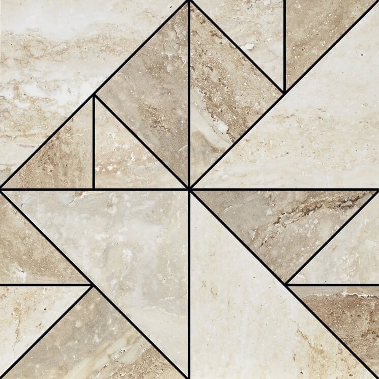 Мозаїка 30x30 DC904 Tri Mosaic Natura Travertino Aleluia Natura Travertino з колекції Natura Travertino Aleluia