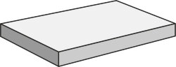 Кутова сходинка 33x60 Resine Gradino Costa Retta Angolo Sx Bianco Sat. Ret - Resine - 93221