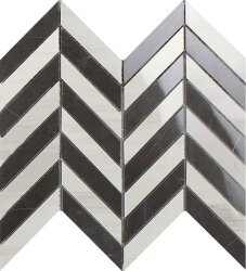 Мозаїка Taj Mahal/Pietra Grey Mosaico Chevron Lap 26x30 Lux Experience Impronta