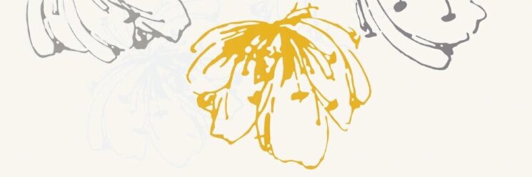 Декор Giallo Kwiat B 20x60 Midian Paradyz з колекції Midian Paradyz