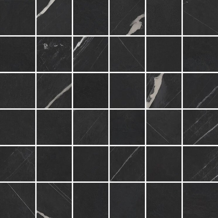 Мозаїка 30x30 5435 Blake Nero Veined Mos.5X5 Dom Ceramiche Blake з колекції Blake Dom Ceramiche Мозаїка 30x30 5435 Blake Nero Veined Mos.5X5 Dom Ceramiche Blake з колекції Blake Dom Ceramiche