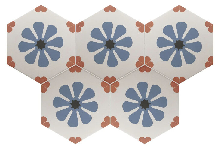 Плитка Bella Blue - 17.5x20 30658 Coimbra з колекції Coimbra Equipe Плитка Bella Blue - 17.5x20 30658 Coimbra з колекції Coimbra Equipe