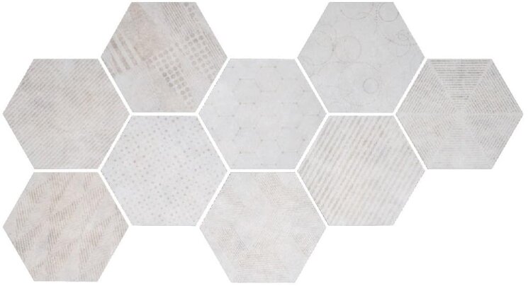 Декор Hexagon Freeport White 24x27.7 Docklands Cir з колекції Docklands Cir